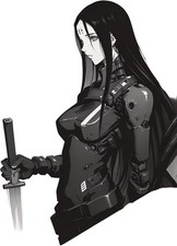 Sanakan Cyborg Girl Vinyl Car Decal Sticker 7" Weatherproof