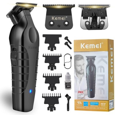 KEMEI 2299 Hair Trimmer for Men Zero Gapped T-Blade Clippers Edger Liner