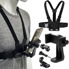 Universal Chest Strap Mount for Phone, GoPro, DJI Action Cam