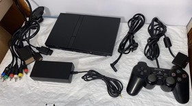 Sony PlayStation 2 PS2 Slim Console SCPH-77001 Fix?or for parts  DISC WONT SPIN