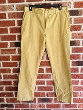 IZOD Chino Pants Mens 38X34 Straight Leg Flat Front Khaki Tan 100 Cotton