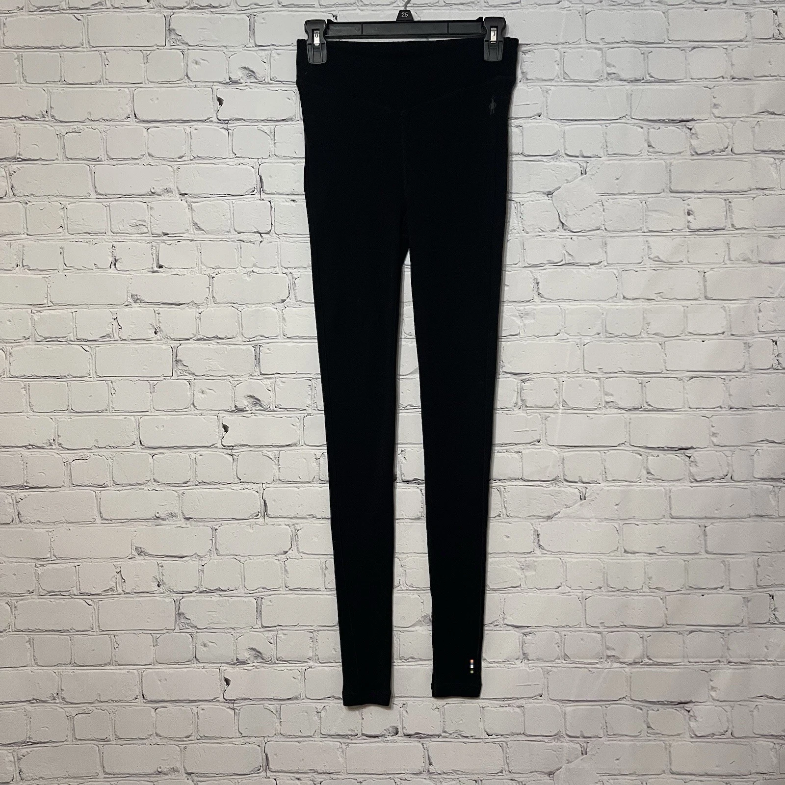 SMARTWOOL Merino Wool 250 Baselayer Leggings Small Black Performance Thermal