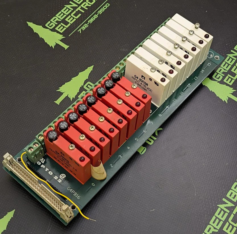 G4PB16 - OPTO22 - G4 16-channel I/O Module Rack POPULATED with 8pcs G4 ODC5 & 7p