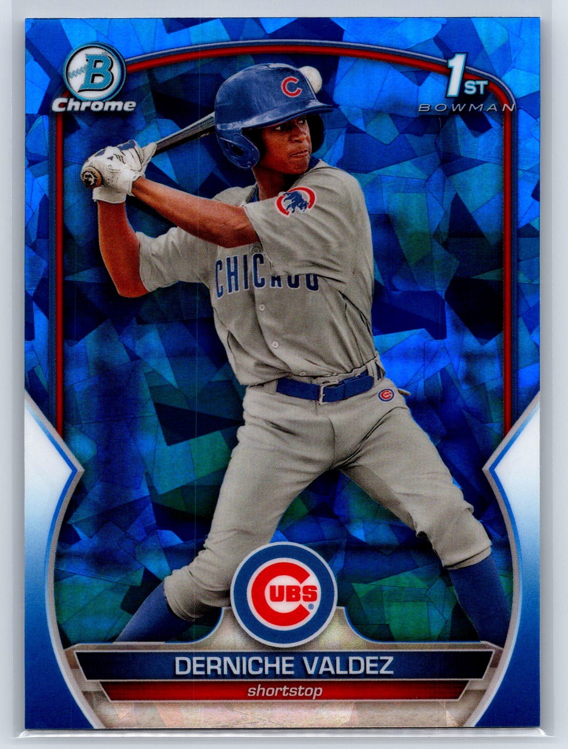 2023 Bowman Chrome 1st Sapphire Edition #BCP-231 Derniche Valdez Prospects