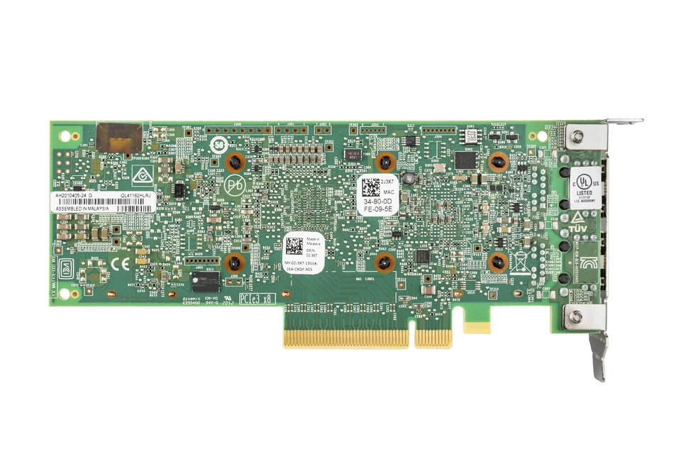 Network Card Dell Qlogic QL41162 2x10GbE RJ45 PCIe 3.0x8 2J3X7 - Image 3 of 3