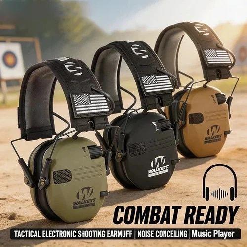 Walkers Razor Electronic Shooting Ear Muff Slim Shooting Anti-noise Earphone