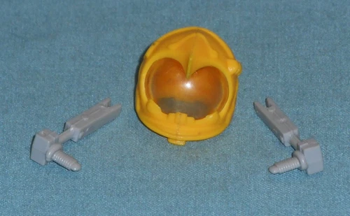 G.I. GI JOE gijoe PAYLOAD v2 YELLOW HELMET +GRAY CONTROL ARMS parts lot FREESHIP