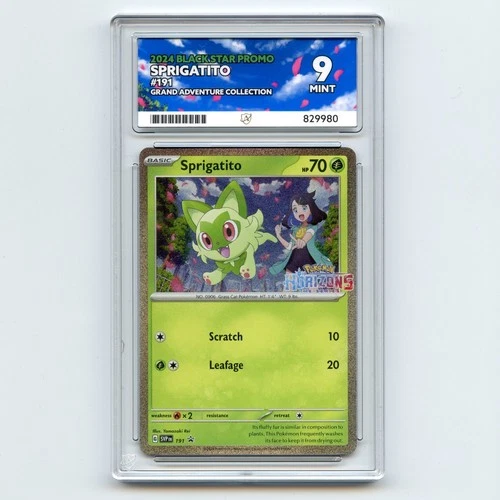 Sprigatito Black Star Promo 191 Stamped Grand Adventure Collection Ace 9 Pokémon