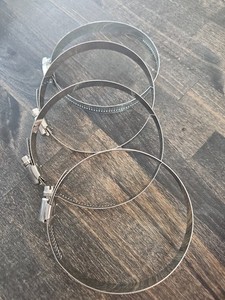 3 large hose clamps - 4.5 inch