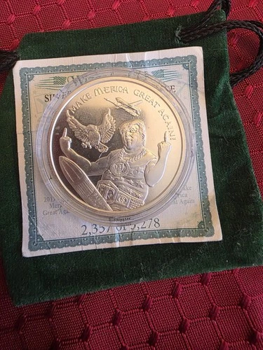 .2017 MAKE MERICA GREAT AGAIN - 1oz .999 Silver Proof - "Wizards of Us" Series -