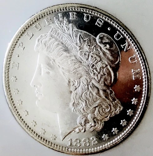 1882 S MORGAN DOLLAR! SUPERSTAR CAMEO! UNREAL DMPL! GEMBU++++ WOW!  NR #64707