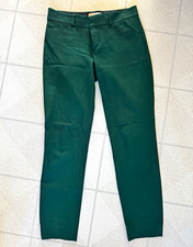 Banana Republic Sloan Fit Women s Green Solid Flat Front Dress Pants 2 Regular