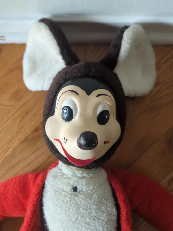Vintage 1950s1970s Polish Mickey Mouse Doll– Rare European Version No Bow Or Tag - Image 2 of 4