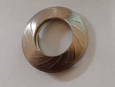 Silvertone Round Scarf Clip Germany