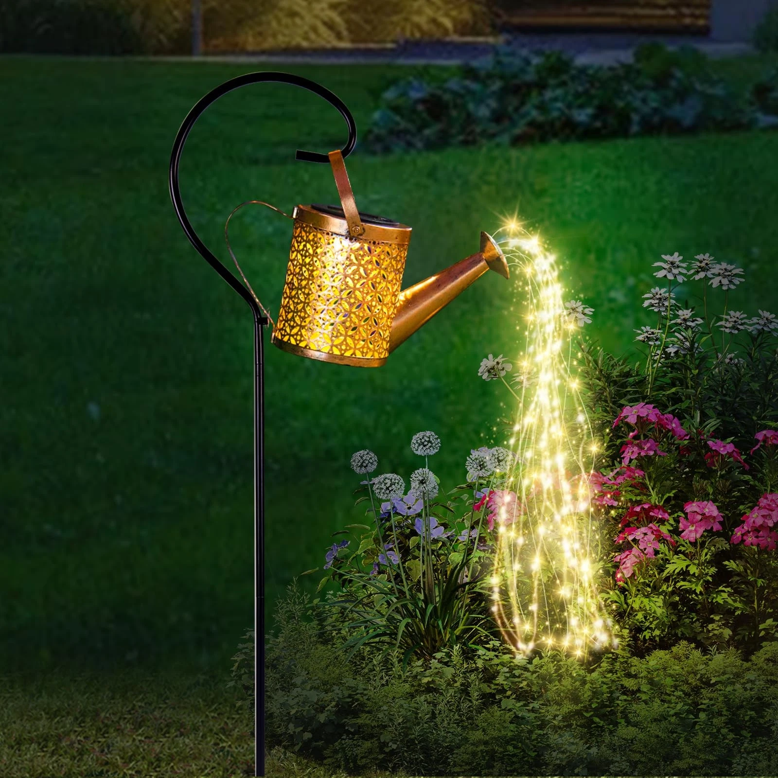 SRNPMIU Solar Watering Can Light Solar Yard Decorations Outdoor Garden Decor