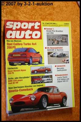 Sport Auto 4/91 Renault Alpine Lancia Thema 8.32 Calibr