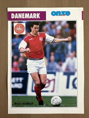 FICHE FOOTBALL ONZE MONDIAL 1991 BRIAN LAUDRUP ROOKIE DANEMARK BAYERN MÜNCHEN