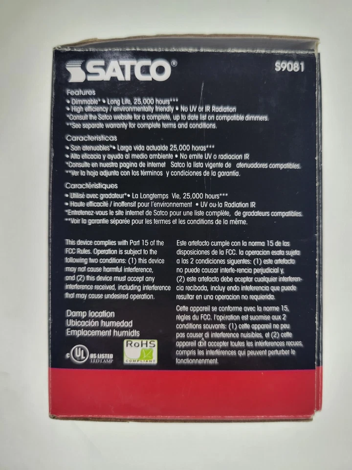 Satco Ditto 7W LED Narrow Beam  PAR20/25° 430 Lumens Light Bulb Spot Light - Image 4 of 4