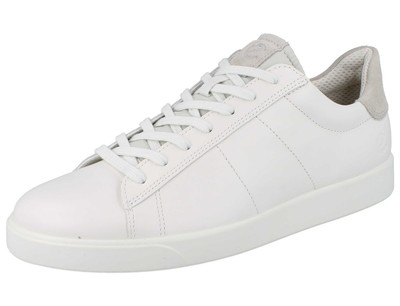 ECCO Street Lite M Herren Sneaker Halbschuhe Schnürschuhe weiß Glattleder
