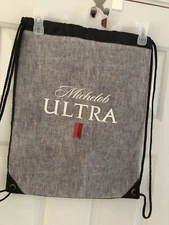 Michelob Ultra Draw String Cinch Sack Bag Backpack Tote Travel Pack