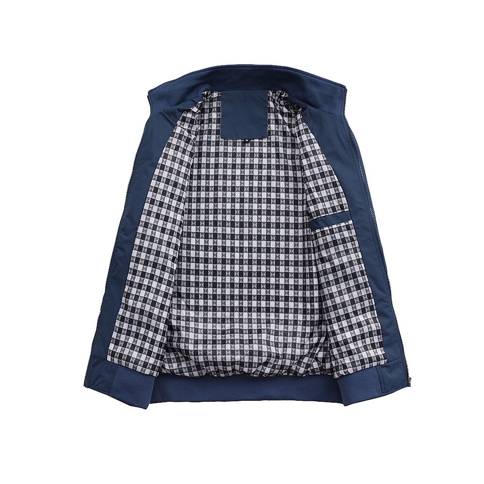 Men’s Stand Collar Long Sleeves Slim Fit Zip-Up Jacket | Bomber