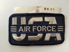 Vintage 1980s USA AIR FORCE Patch 2-in By 3 And 3/4 Inch New Old Stock