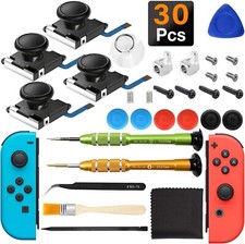 30Pcs Replacement Repair Tool Kit for Nintendo Switch Joy Con 3D Analog Joystic