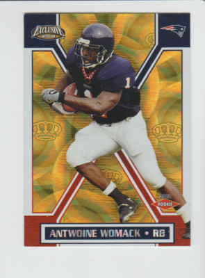 2002 Pacific Exclusive Gold #104 Antwoine Womack RC, Virginia Cavaliers