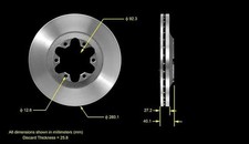 2 Raybestos Brake Discs Front Chevrolet Colorado / GMC Canyon 04-08