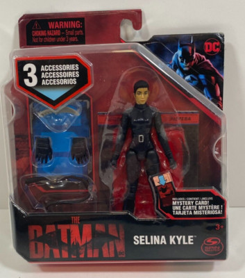 New 2022 DC The Batman Selina Kyle 4'' Figure w/Mystery Card - NIP