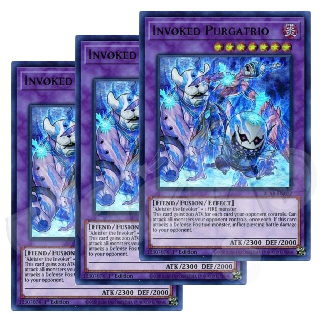 BLAR-EN082 Invoked Purgatrio Ultra Rare 1st Edition Mint YuGiOh Card