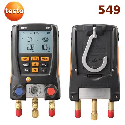 Testo 549 Refrigeration Digital Manifold Gauge 2 Valves System HVAC 0560 0550
