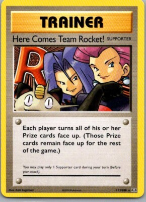 2016 Trainer #113/108 Pokémon Team Rocket TCG XY Evolutions Non