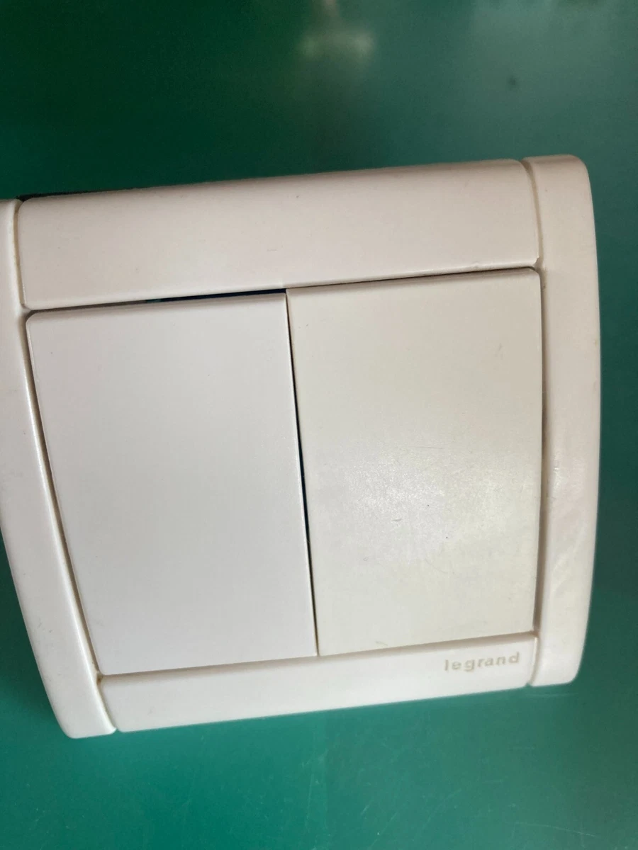 Interrupteur Double Legrand Sagane Metalide 87407 Pour Volet Roulant/VMC - Neuf, Peut Avoir Défauts Mineurs