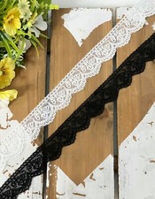 Anevous Spitzenband 5mm - 10 Yards S-förmige Spitzenborte Für DIY Basteln