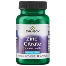 Swanson Zinc (Citrate) Immune Health  30 mg 6...