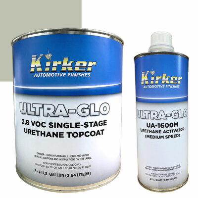 0.75 Gallon Kirker Ultra-Glo Car Paint Mack White UA-81508 with Medium Activator