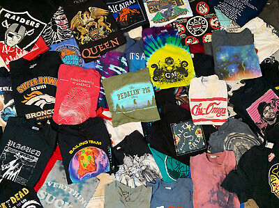 5 T-Shirt Lot Random Sports Bands Movies VTG Pop Culture 5 T-Shirt Lot Random Sports Bands Movies VTG Pop Culture