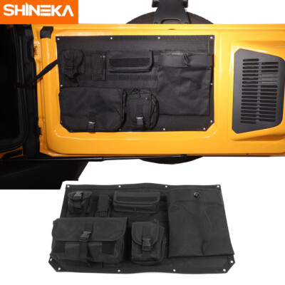 Rear Tailgate Storage Bag Kit Organizer Pocket Toolkit For Ford Bronco 2021-2025