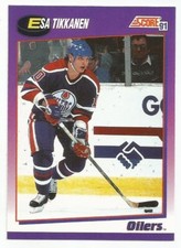 ESA TIKKANEN 1991-92 SCORE CARD MINT CONDITION