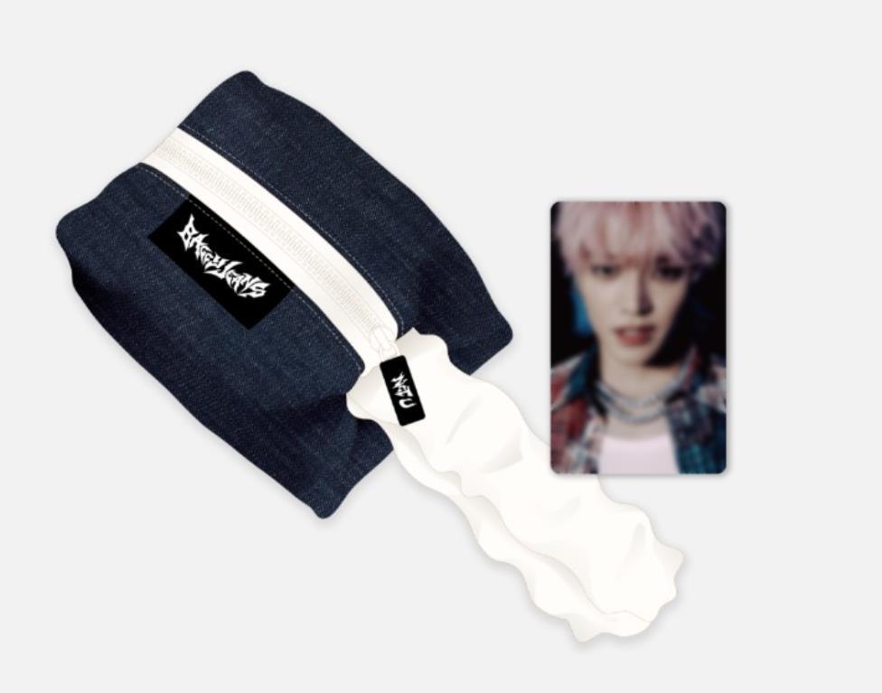 NCT U Baggy Jeans SMTOWN OFFICIAL MD GOODS DENIM POUCH + PHOTOCARD