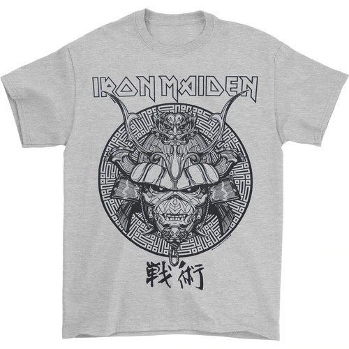 Iron Maiden Senjutsu New Gray T-Shirt 
