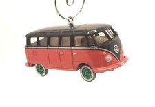 Christmas Ornament for 1956 Volkswagen 23-Window Red Black Ltd Ed Green Wheels