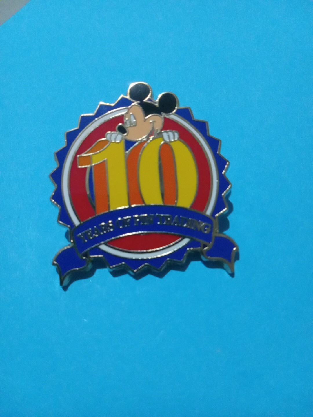 Ten Year Pin disney pin 10 years of pin trading ten mickey mouse vintage souvenir | eBay