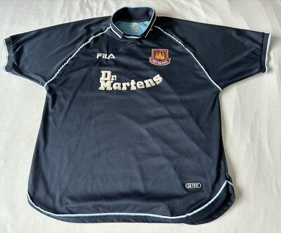 WEST HAM UNITED 3rd AWAY 99-01 Retro Classic Vintage Shirt Jersey XL