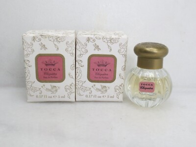 TOCCA CLEOPATRA EAU DE PARFUM 0.17 OZ BOXED (LOT OF 2)