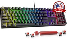Teclado mec nico para juegos con 11 modos de retroiluminaci n programables NUEVO