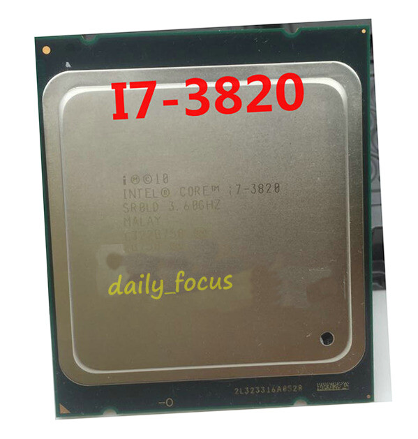 Intel Core i7-3820 3.6 GHz LGA2011 4 cores 8 T SR0LD CPU Intel Core i7-3820 3.6 GHz LGA2011 4 cores 8 T SR0LD CPU
