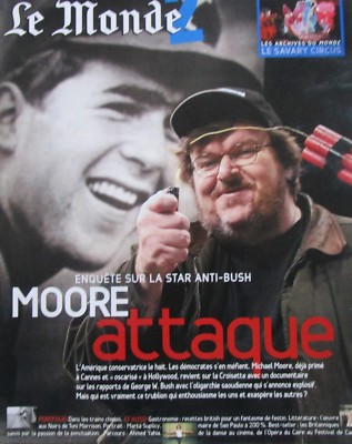 LE MONDE 2 Jahre 2004 / Michael MOORE, Toni MORRISON, die chinesischen Züge, SUPLICY