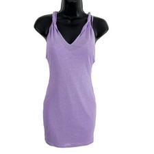 NWOT Superdown Twisted Strap Razorback Stretch Dress Lavender Purple Size Small